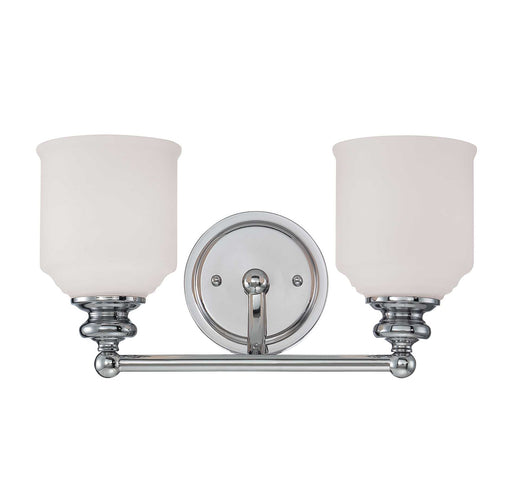 Savoy House 8-6836-2-11 Two Light Bath Bar, Polished Chrome