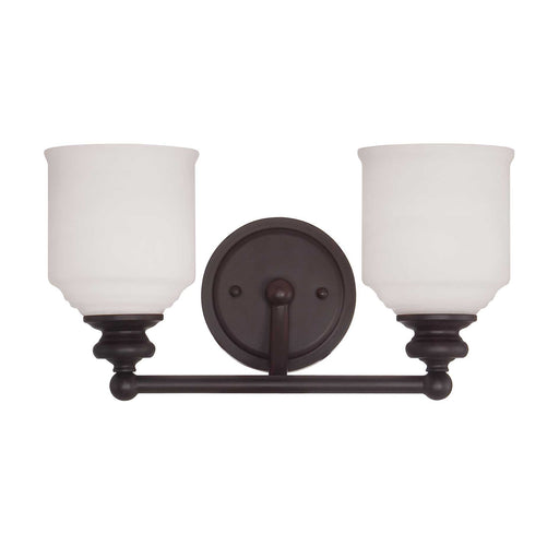 Savoy House 8-6836-2-13 Two Light Bath Bar, English Bronze