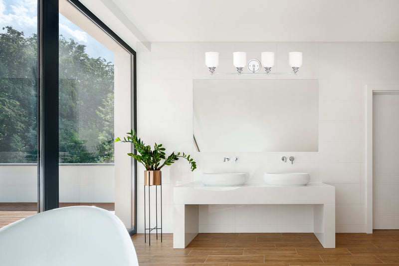 Savoy House 8-6836-4-11 Four Light Bath Bar, Polished Chrome (2)