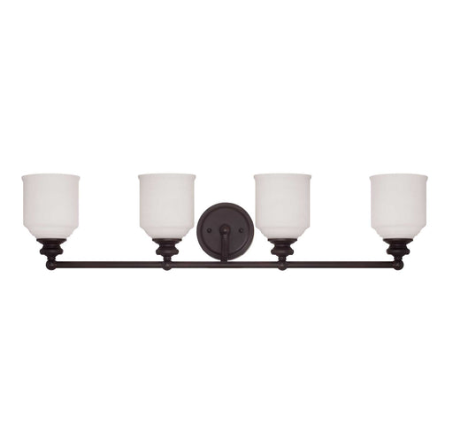 Savoy House 8-6836-4-13 Four Light Bath Bar, English Bronze