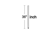 Visual Comfort Fan DR36PN Universal Downrod, Polished Nickel Main Image.jpg