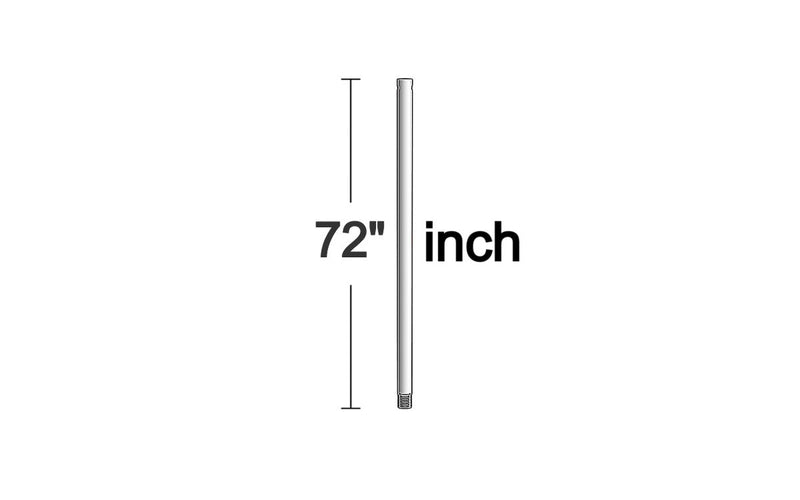 Visual Comfort Fan DR72PN Universal Downrod, Polished Nickel Main Image.jpg