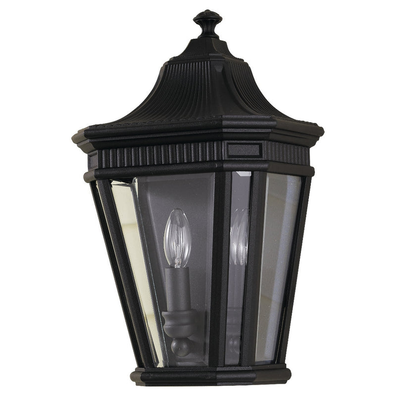Generation Lighting OL5403BK Cotswold Lane Two Light Outdoor Fixture, Black Main Image.jpg