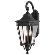 Generation Lighting OL5404BK Cotswold Lane Three Light Outdoor Fixture, Black Main Image.jpg