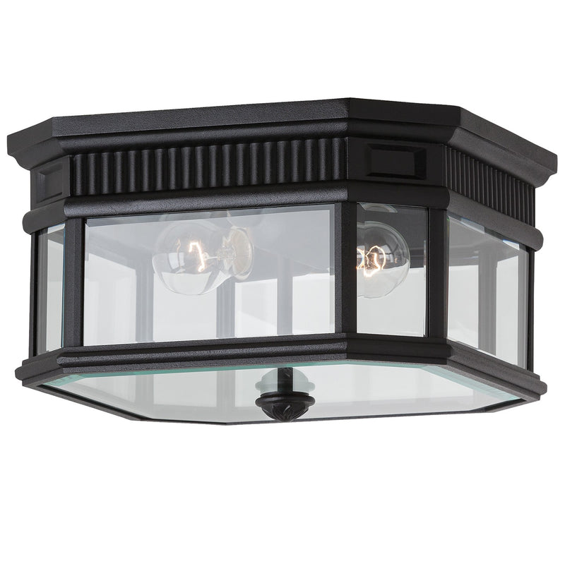 Generation Lighting OL5413BK Cotswold Lane Two Light Outdoor Fixture, Black Main Image.jpg