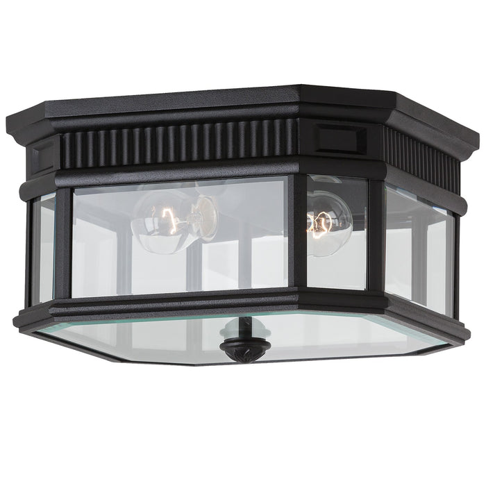 Generation Lighting OL5413BK Cotswold Lane Two Light Outdoor Fixture, Black Main Image.jpg