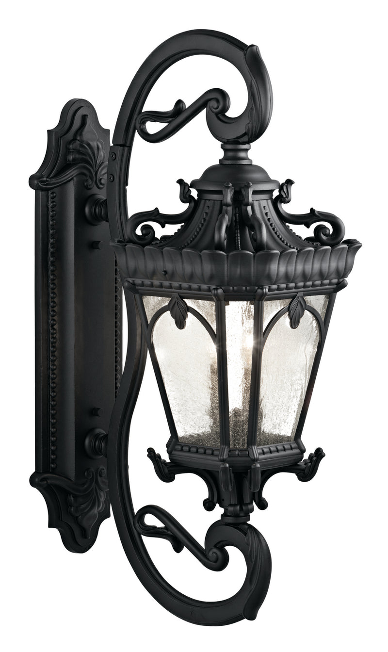 Kichler 9359BKT Four Light Outdoor Wall Mount, Textured Black