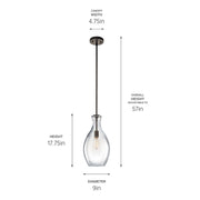 Kichler 42047OZ One Light Pendant, Olde Bronze (2)