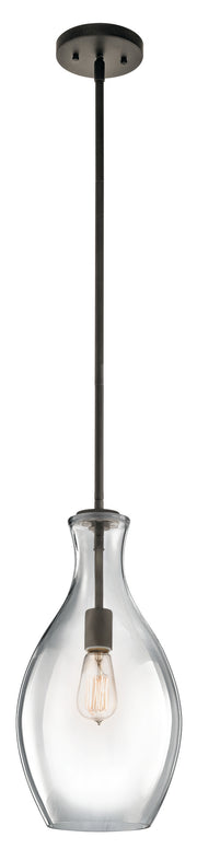 Kichler 42047OZ One Light Pendant, Olde Bronze