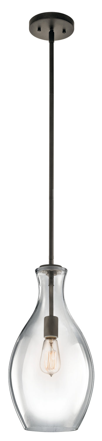 Kichler 42047OZ One Light Pendant, Olde Bronze