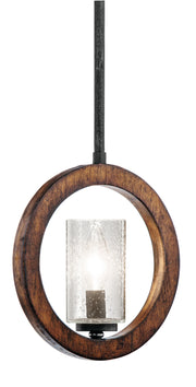 Kichler 43189AUB One Light Mini Pendant/Wall, Auburn Stained