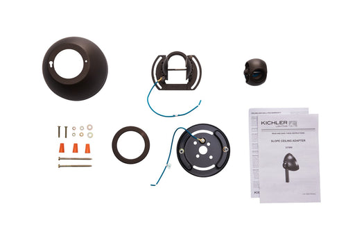 Kichler 337005SNB Slope Adapter, Satin Natural Bronze (2)