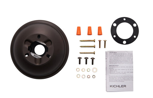 Kichler 337008SNB Flush Mount Kit, Satin Natural Bronze (2)