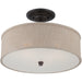 Quoizel CRA1717MC Cloverdale Three Light Semi-Flush Mount, Mottled Cocoa Alternate Image 2.jpg