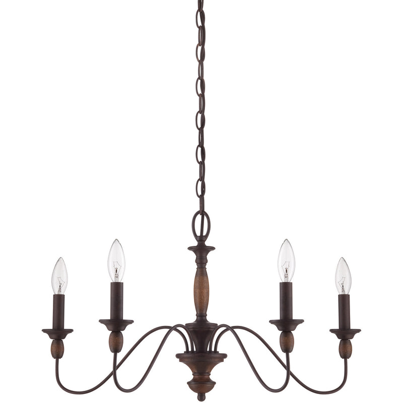 Quoizel HK5005TC Holbrook Five Light Chandelier, Tuscan Brown Alternate Image.jpg