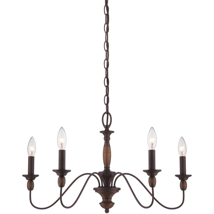 Quoizel HK5005TC Holbrook Five Light Chandelier, Tuscan Brown Alternate Image 3.jpg