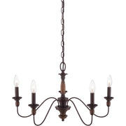 Quoizel HK5005TC Holbrook Five Light Chandelier, Tuscan Brown Alternate Image 4.jpg