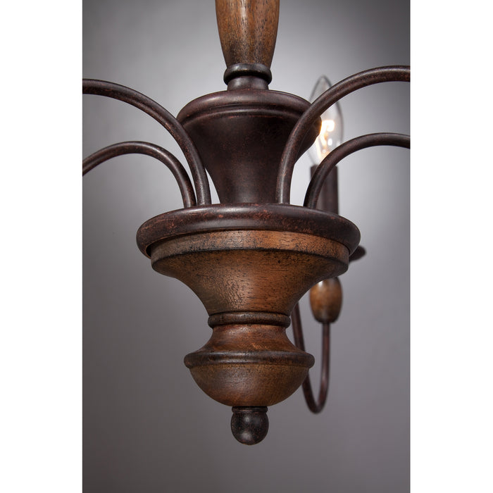 Quoizel HK5005TC Holbrook Five Light Chandelier, Tuscan Brown Alternate Image.jpg