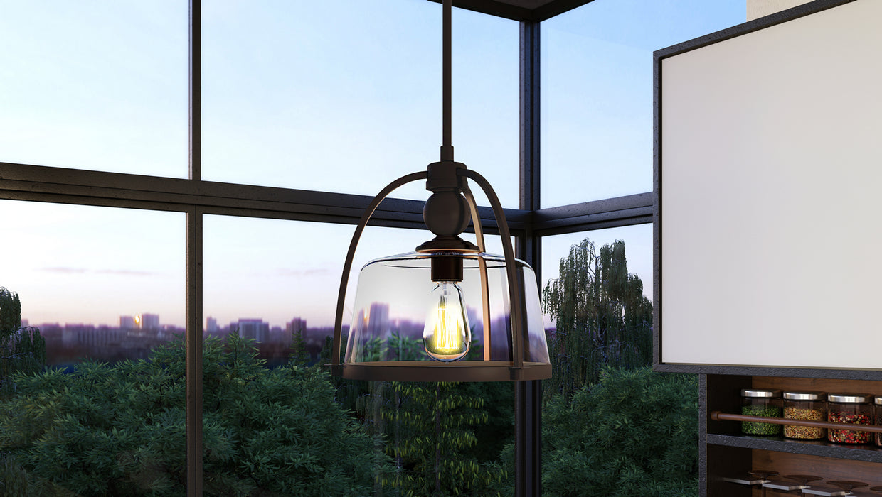 Quoizel QPP1401WT Ridley One Light Mini Pendant, Western Bronze Alternate Image.jpg