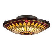Quoizel TF1400SVB West End Two Light Flush Mount, Vintage Bronze Main Image.jpg