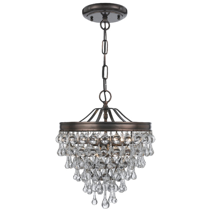 Crystorama 130-VZ Calypso Three Light Mini Chandelier Vibrant Bronze Alternate Image.jpg