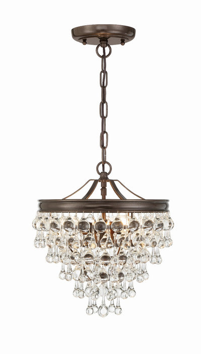 Crystorama 130-VZ Calypso Three Light Mini Chandelier Vibrant Bronze Main Image.jpg