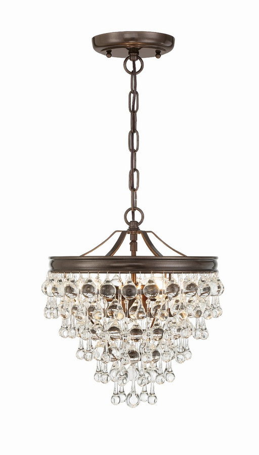 Crystorama 130-VZ Calypso Three Light Mini Chandelier Vibrant Bronze Main Image.jpg