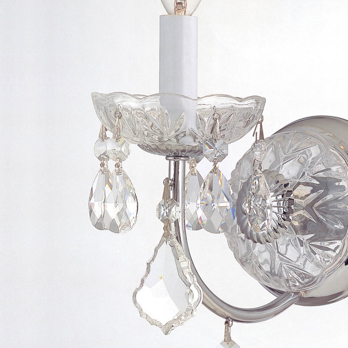 Crystorama 3221-CH-CL-MWP Imperial One Light Wall Sconce Polished Chrome Alternate Image 2.jpg