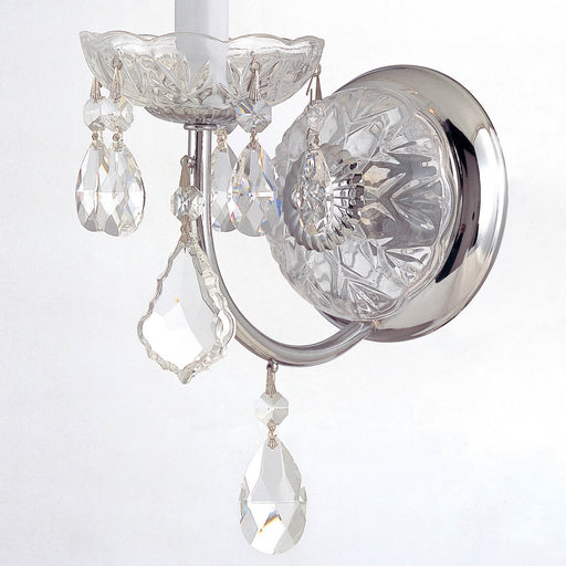 Crystorama 3221-CH-CL-SAQ Imperial One Light Wall Sconce Polished Chrome Alternate Image.jpg