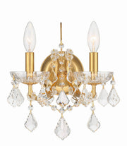 Crystorama 4452-GA-CL-MWP Filmore Two Light Wall Sconce Antique Gold Main Image.jpg