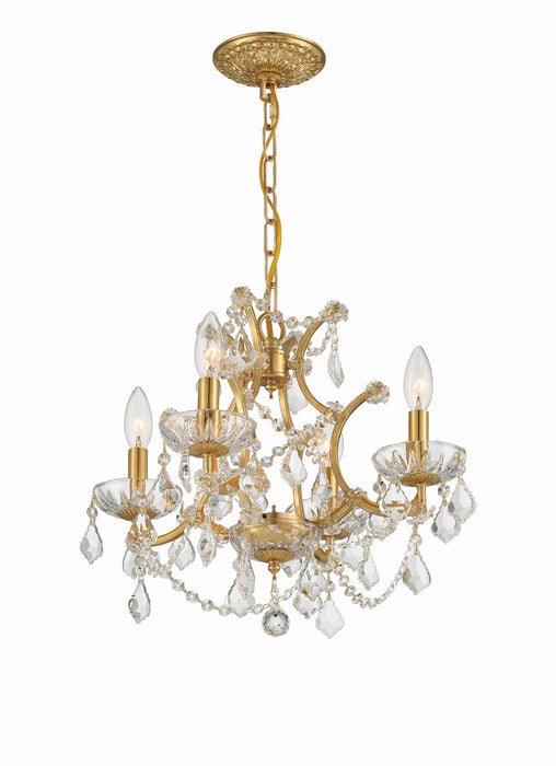 Crystorama 4454-GA-CL-MWP Filmore Four Light Mini Chandelier Antique Gold Alternate Image 4.jpg