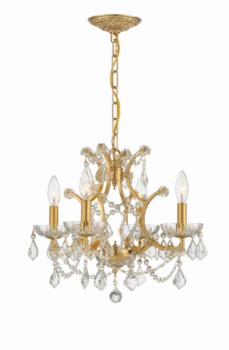 Crystorama 4454-GA-CL-S Filmore Four Light Mini Chandelier Antique Gold Main Image.jpg