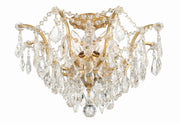 Crystorama 4457-GA-CL-MWP Filmore Five Light Flush Mount Antique Gold Alternate Image 4.jpg