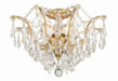 Crystorama 4457-GA-CL-MWP Filmore Five Light Flush Mount Antique Gold Alternate Image 4.jpg