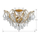 Crystorama 4457-GA-CL-SAQ Filmore Five Light Flush Mount Antique Gold Alternate Image 2.jpg