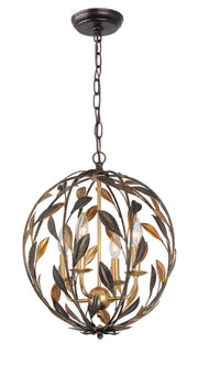 Crystorama 504-EB-GA Broche Four Light Mini Chandelier English Bronze / Antique Gold Main Image.jpg