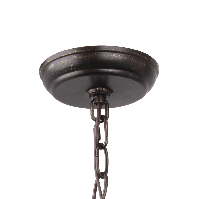 Crystorama 506-EB-GA Broche Six Light Chandelier English Bronze / Antique Gold Alternate Image 2.jpg