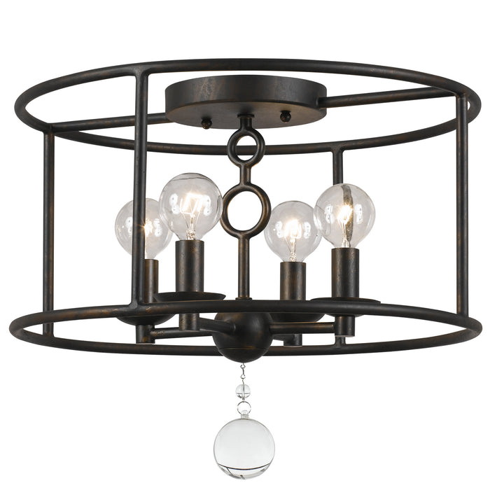 Crystorama 9267-EB Cameron Four Light Semi Flush Mount English Bronze Main Image.jpg