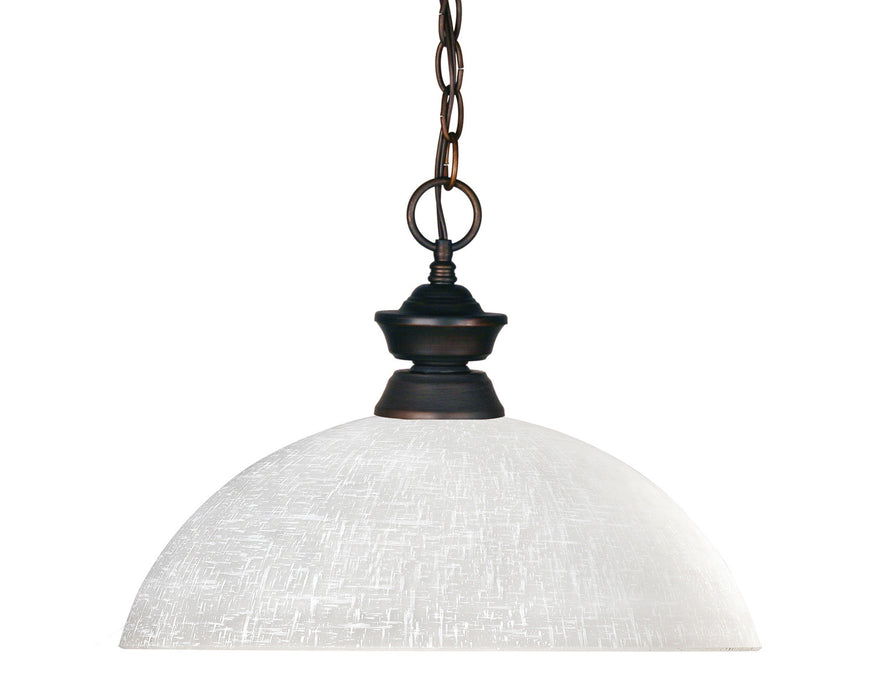 Z-Lite 100701OB-DWL14 Riviera One Light Pendant, Olde Bronze Main Image.jpg