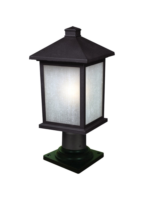 Z-Lite 507PHM-533PM-BK Holbrook One Light Outdoor Post Mount, Black Main Image.jpg