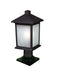 Z-Lite 507PHM-533PM-BK Holbrook One Light Outdoor Post Mount, Black Main Image.jpg