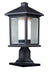 Z-Lite 523PHM-533PM-BK Mesa One Light Outdoor Pier Mount, Black Main Image.jpg