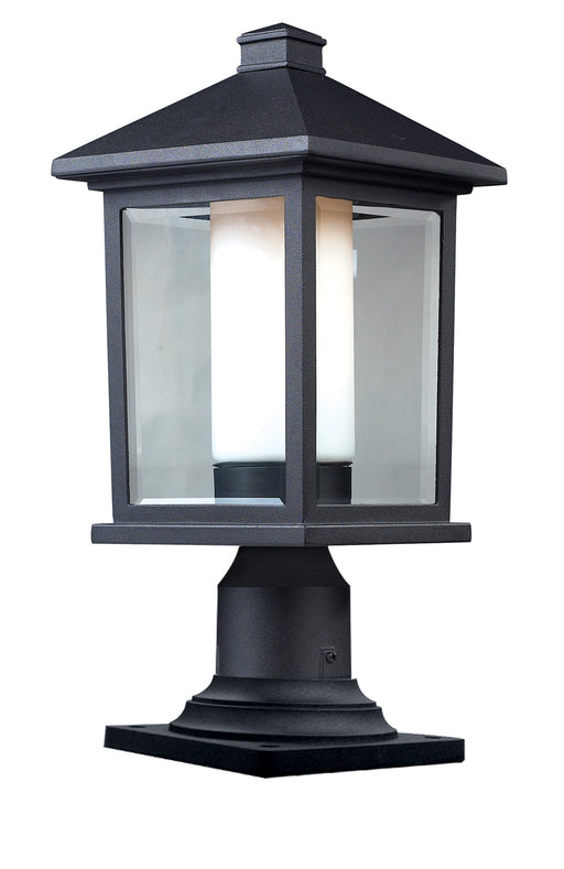 Z-Lite 523PHM-533PM-BK Mesa One Light Outdoor Pier Mount, Black Main Image.jpg