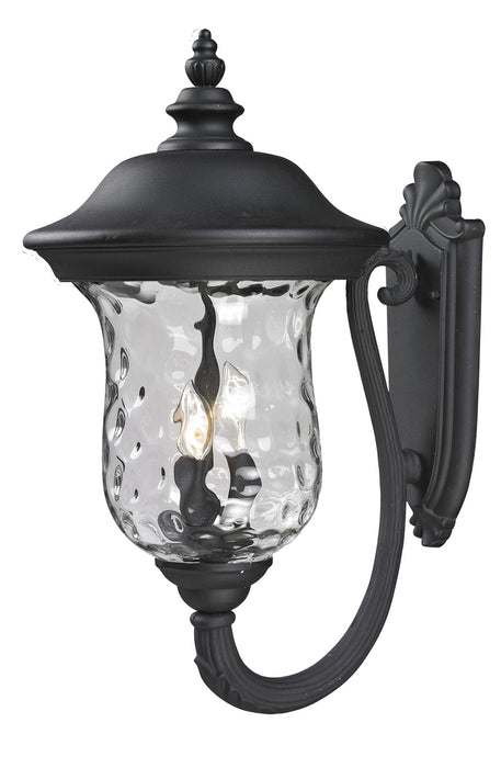 Z-Lite 533B-BK Armstrong Three Light Outdoor Wall Sconce, Black Main Image.jpg