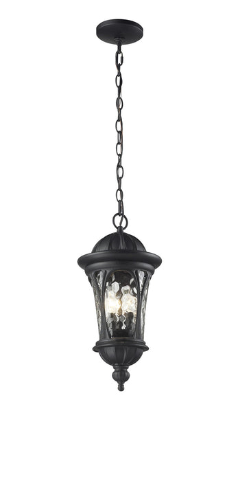 Z-Lite 543CHM-BK Doma Three Light Outdoor Chain Mount Ceiling Fixture, Black Main Image.jpg