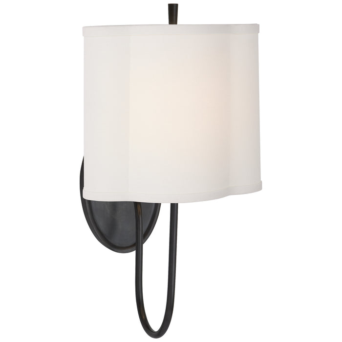 Simple Scallop One Light Wall Sconce, Bronze Alternate Image.jpg