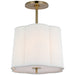 Simple Scallop Three Light Pendant, Soft Brass Alternate Image.jpg