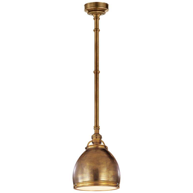 Sloane One Light Pendant, Antique-Burnished Brass Main Image.jpg