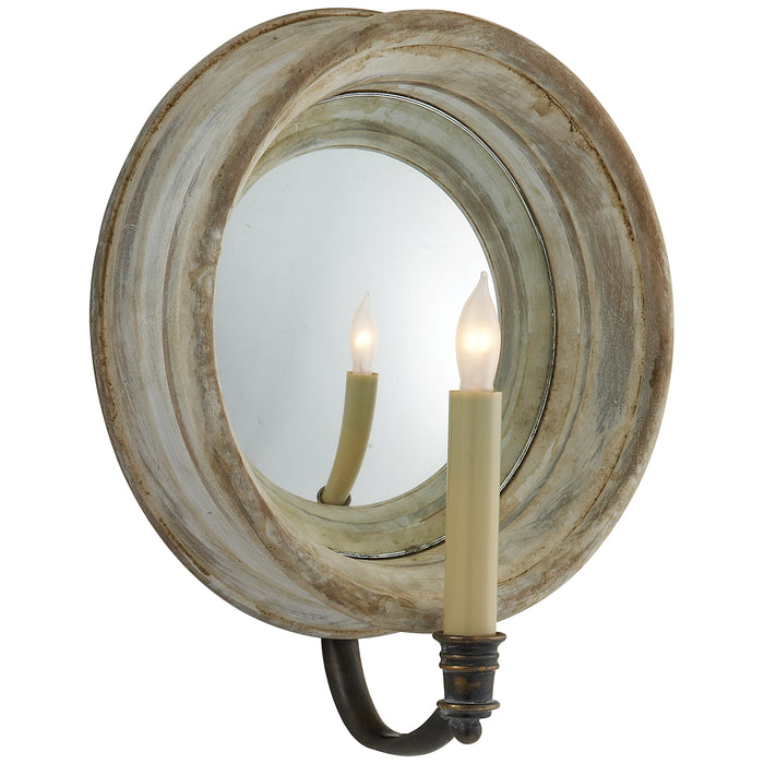 Chelsea Reflection One Light Wall Sconce, Old White Main Image.jpg