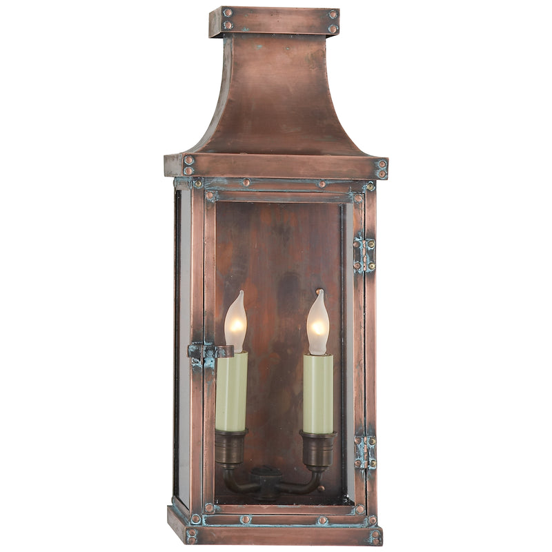 Bedford Two Light Wall Lantern, Natural Copper Main Image.jpg